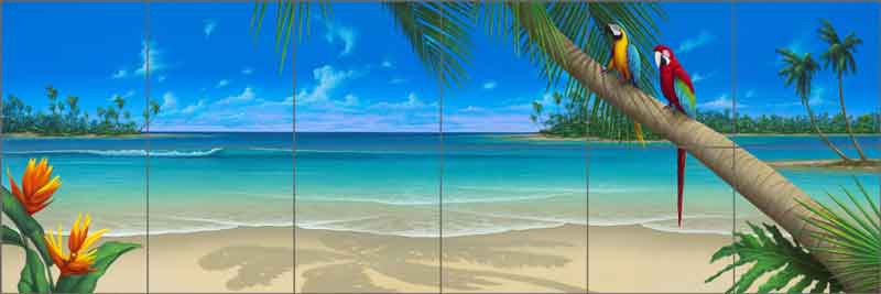 A Perfect Day by David Miller Ceramic Tile Mural DMA2014