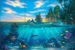 Paradise Found by Dennis Miller Ceramic Tile Mural - DMA2016