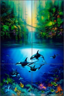 Sanctuary by David Miller Ceramic Tile Mural - DMA2017