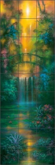 Garden of Gold by David Miller Ceramic Tile Mural DMA2020