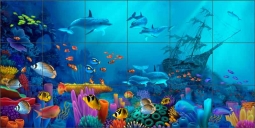 Ocean Colors by David Miller Ceramic Tile Mural DMA2024