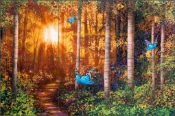Rays of Light by David Miller Ceramic Tile Mural DMA2028