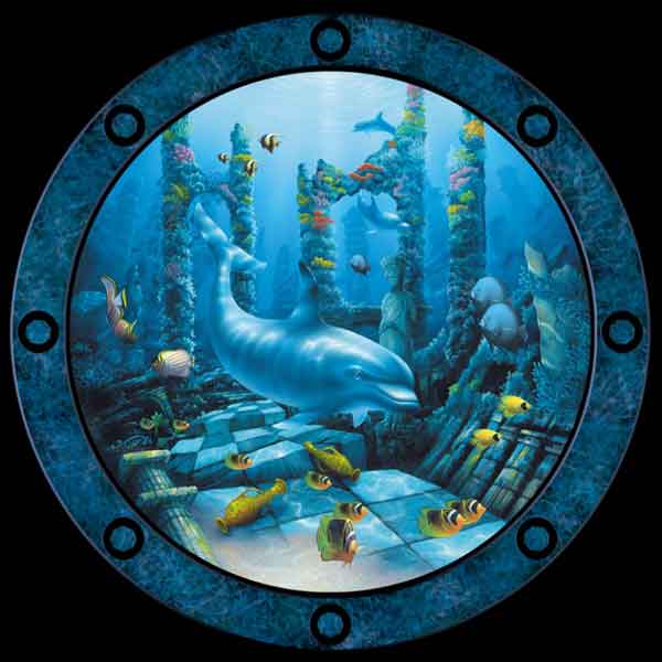 Port Hole by David Miller Ceramic Accent & Decor Tile DMA2036AT