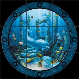 Port Hole by David Miller Ceramic Tile Mural DMA2036