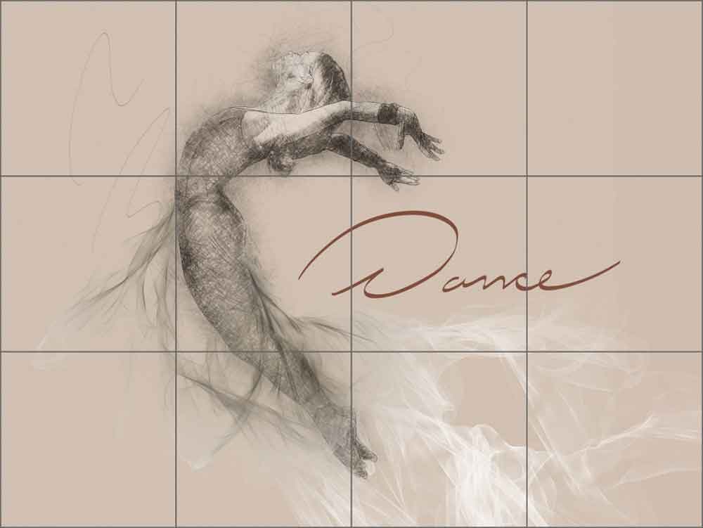 Dance by David Miller Ceramic Tile Mural - DMA2042