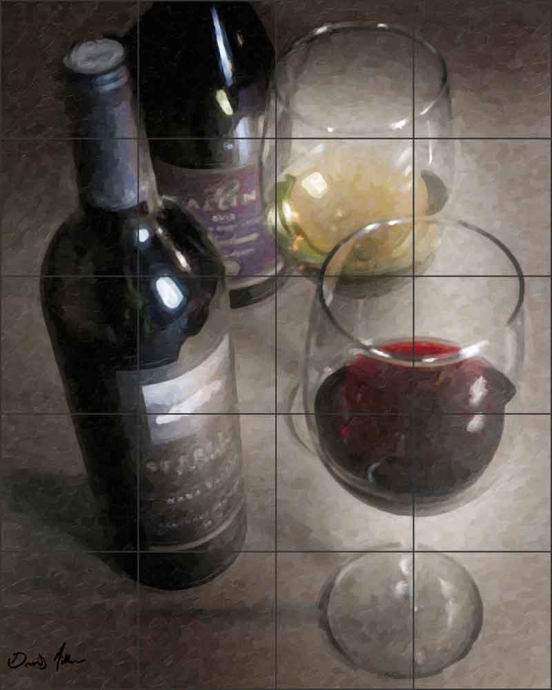 Wine in Color by David Miller Ceramic Tile Mural - DMA2046