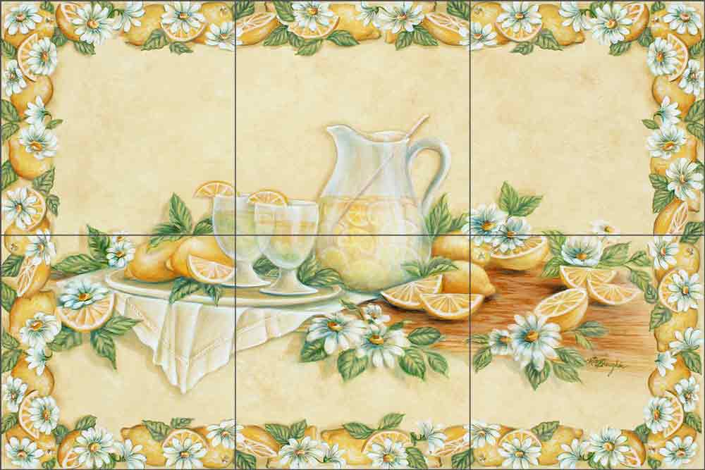 Lemonade by Rita Broughton Ceramic Tile Mural EC-RB004