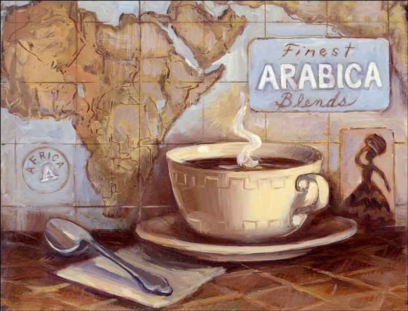 Arabica Blends by Theresa Kasun Ceramic Accent & Decor Tile - EC-TK003AT