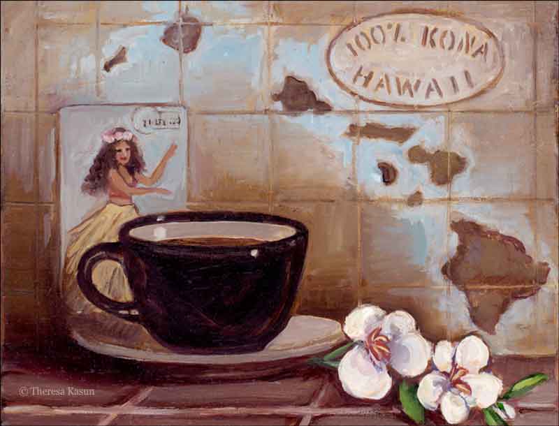 Kona Hawaii by Theresa Kasun Ceramic Accent & Decor Tile - EC-TK010AT
