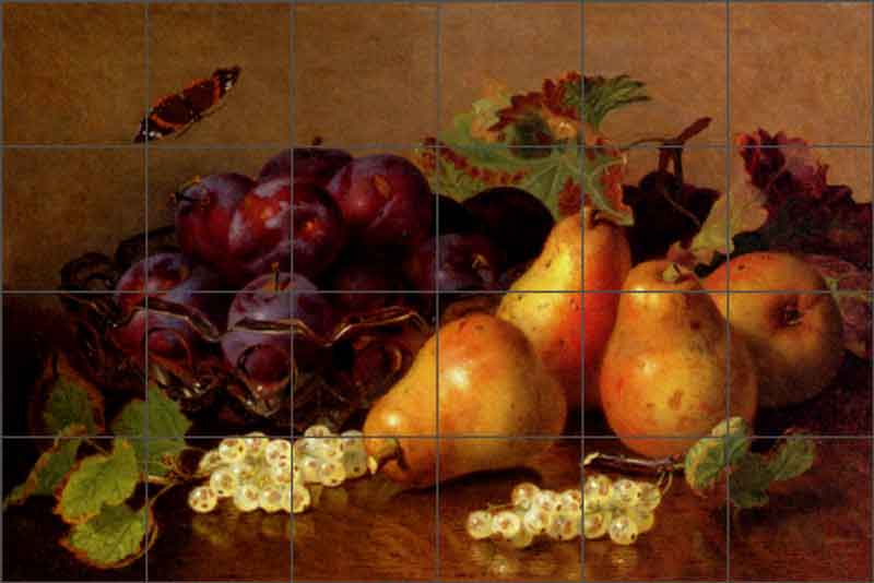 Stannard Pears Fruit Art Ceramic Tile Mural EHS003