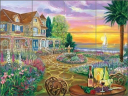 Bon Appetit by Fernando Agudelo Ceramic Tile Mural FAA002