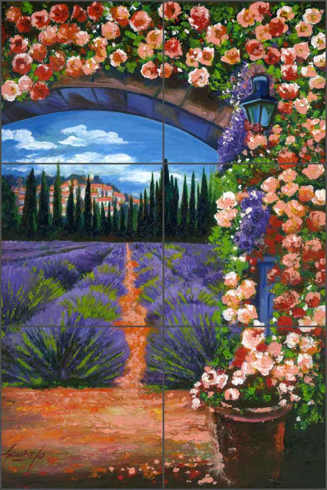 Provence by Fernando Agudelo Ceramic Tile Mural - FAA018