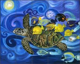 Traveler by Fernando Agudelo Ceramic Tile Mural FAA022