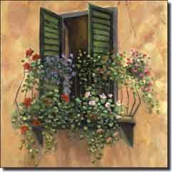 Martinelli Tuscan  Balcony Ceramic Accent Tile 4.25" x 4.25" - FMA004AT2