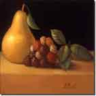 Poole Fruit Pear Berries Ceramic Accent Tile 8" x 8" - FPA019AT