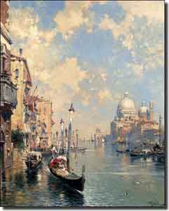 Unterberger Venice Canal Ceramic Accent Tile 8" x 10" - FRU001AT