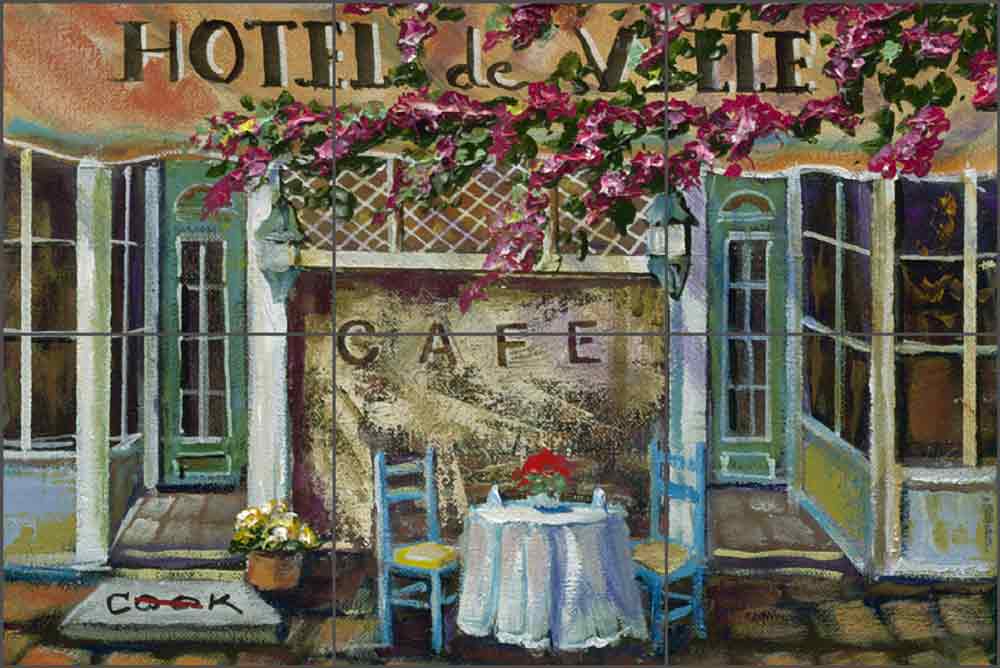Hotel by Ginger Cook Ceramic Tile Mural GCS024