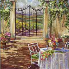 Cook Tuscan Courtyard Ceramic Accent Tile 4.25" x 4.25" - GCS041AT