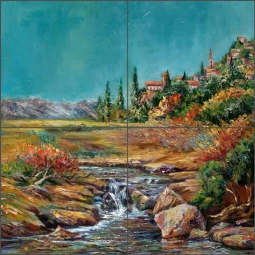 Italian Autumn by Ginger Cook Ceramic Tile Mural GCS052