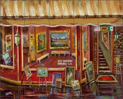 My Art Gallery by Ginger Cook Ceramic Tile Mural GCS053