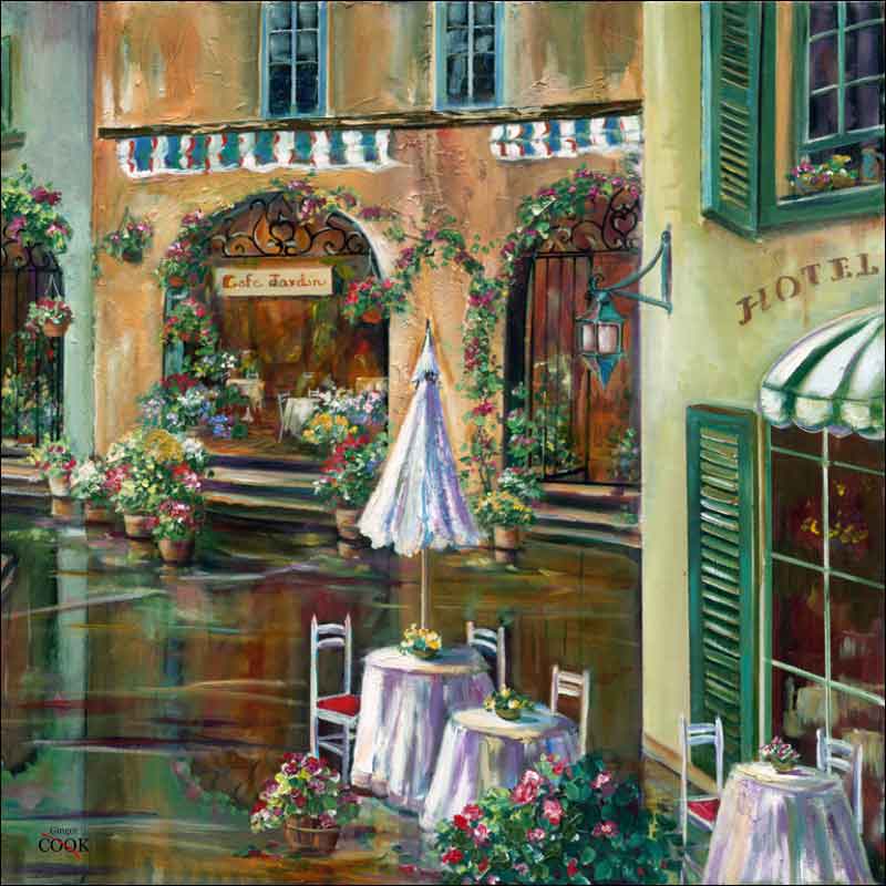 Afternoon in Collioure by Ginger Cook Ceramic Accent & Decor Tile - GCS054AT