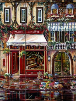 Maison de la Musique y Ginger Cook Ceramic Tile Mural - GCS062