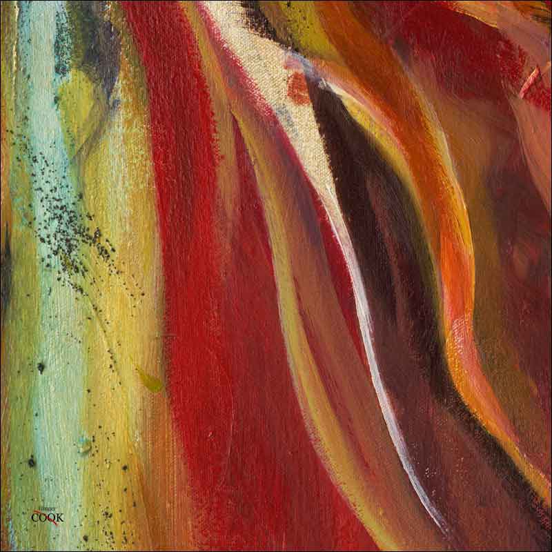 Abstract 1 by Ginger Cook Ceramic Accent & Decor Tile - GCS067AT