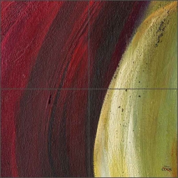 Abstract 3 by Ginger Cook Ceramic Tile Mural - GCS069