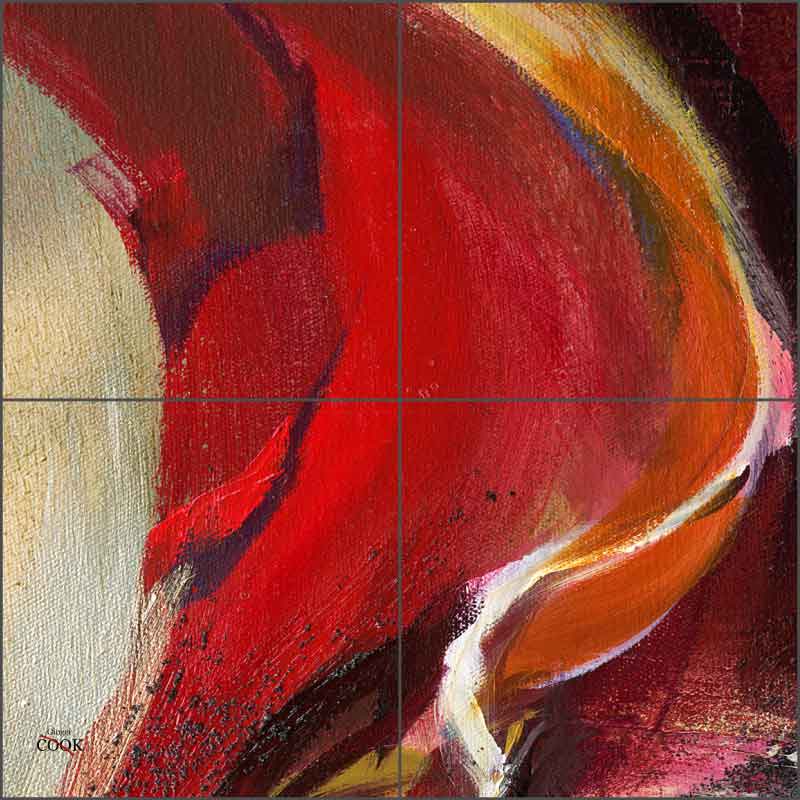 Abstract 5 by Ginger Cook Ceramic Tile Mural - GCS071