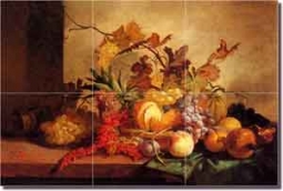 Lance Fruit Art Kitchen Ceramic Tile Mural 18" x 12" - GL3001