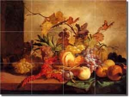 Lance Fruit Art Kitchen Ceramic Tile Mural 24" x 18" - GL3001
