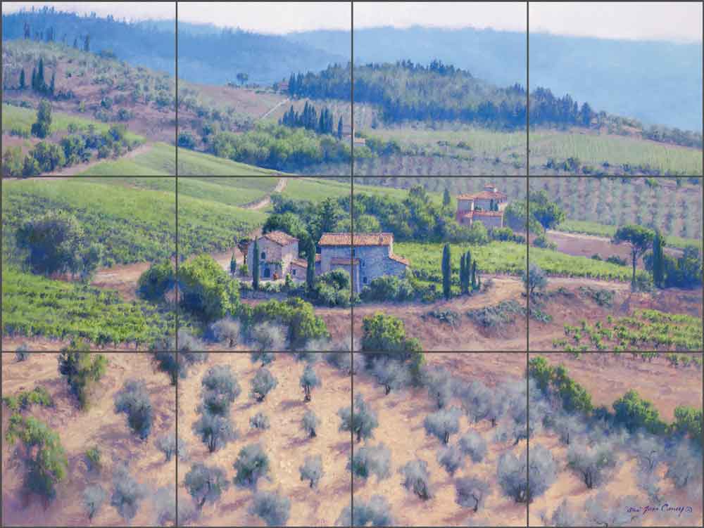 Chianti Classico by June Carey Ceramic Tile Mural GW-JC005