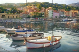 Rio Marina by June Carey Ceramic Tile Mural - GW-JC011