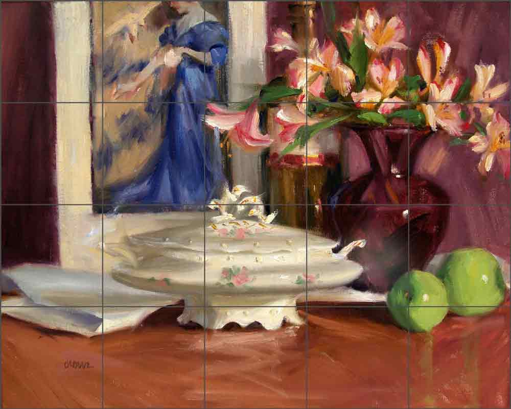 Evening with the Impressionists by Judy A Crowe Ceramic TIle Mural JAC020
