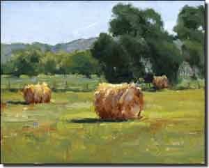 Crowe Country Landscape Ceramic Accent Tile 10" x 8" - JAC060AT