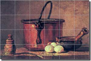 Chardin Old World Kitchen Ceramic Tile Mural 25.5" x 17" - JBSC009