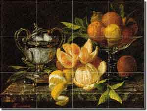 Capeinick Orange Lemon Fruit Glass Tile Mural 24" x 18" - JC2001