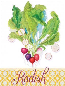 Radish by Joan Chamberlain Accent & Decor Tile JC5-014AT