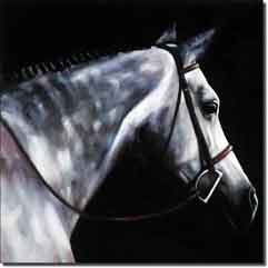 Crawford Equine Horse Ceramic Accent Tile 8" x 8" - JCA014AT