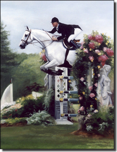Crawford Jumper Horse Ceramic Accent Tile 6" x 8" - JCA015AT