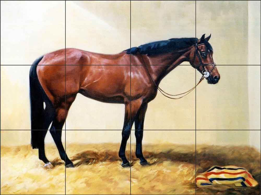 Stall Pose by Janet Crawford Ceramic Tile Mural - JCA023