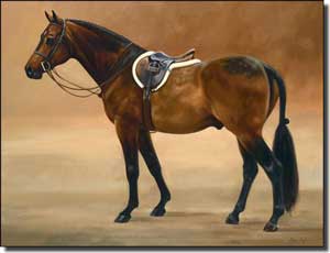 Crawford Horse Equine Ceramic Accent Tile 8" x 6" - JCA028AT