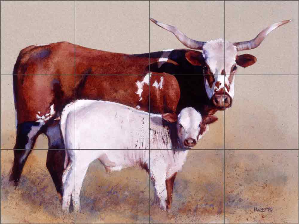 Mother and Child Reunion by John Fawcett Ceramic Tile Mural JFA001