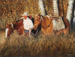 Aspen Respite by John Fawcett Ceramic Tile Mural - JFA020