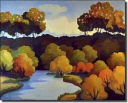 Harrison Landscape Ceramic Accent Tile 10" x 8" - JHA010AT
