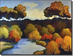 Harrison Landscape Ceramic Accent Tile 8" x 6" - JHA010AT