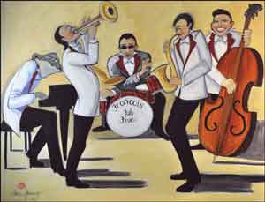 Harrison Music Band Ceramic Accent Tile 8" x 6" - JHA012AT
