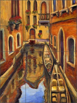 Venice by Joanne Morris Margosian Ceramic Tile Mural - JM003