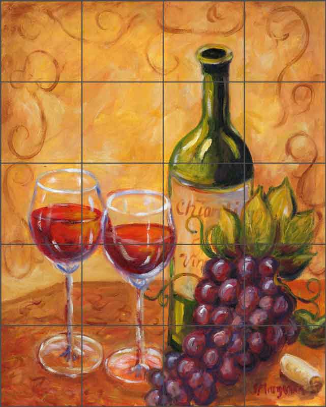 Chianti by Joanne Morris Margosian Ceramic Tile Mural JM038