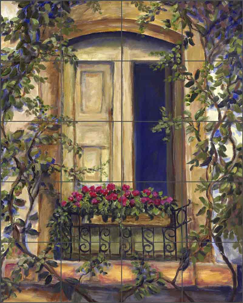 Chianti Door by Joanne Morris Margosian Ceramic Tile Mural - JM041